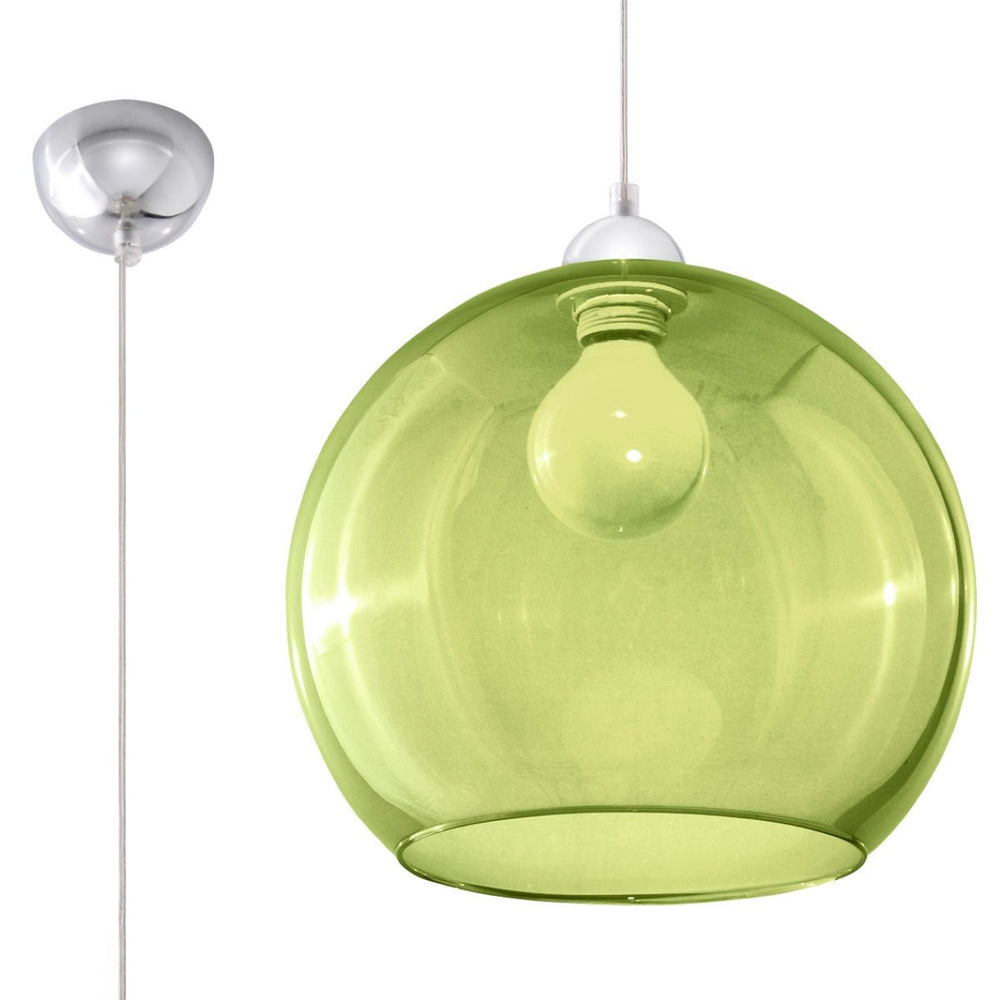 Red LED pendant lamp edison by sollux lighting - IP20, 220-240V AC, 5 year warranty