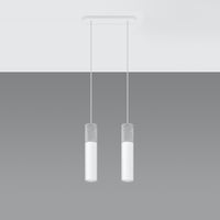 Sollux Lighting Borgio 2 LED Pendelleuchte weiß Beton 2 GU10 40W
