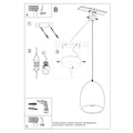 Sollux Lighting Flawiusz ceramic pendant lamp with 50W LED, 220-240V, matte gold finish