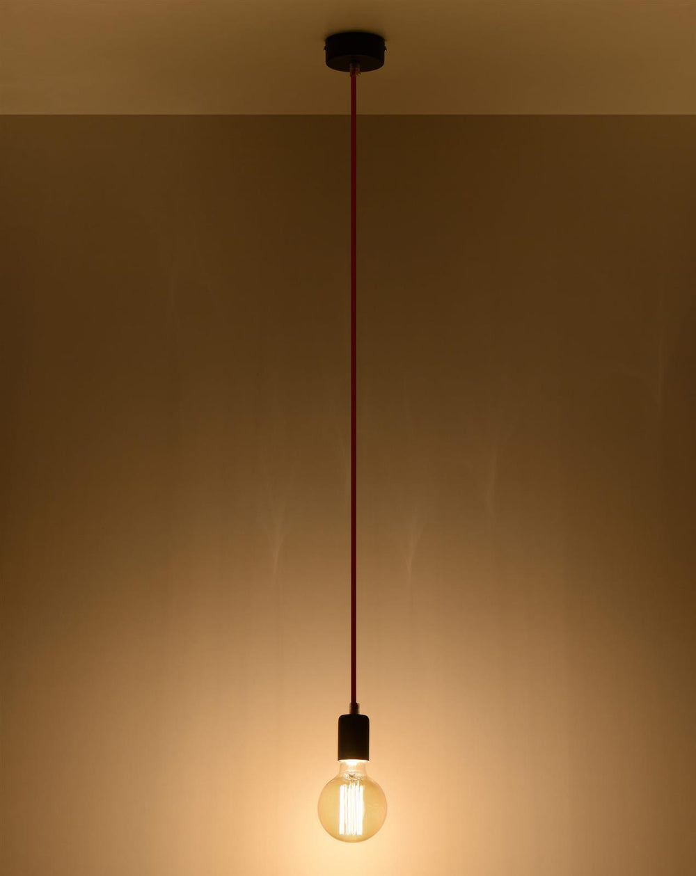 Sollux Lighting Hanglamp Edison orange LED lamp, IP20, 220-240V, Tsong brand