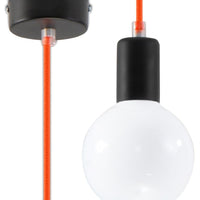 Sollux Lighting Hanglamp Edison orange LED lamp, IP20, 220-240V, Tsong brand