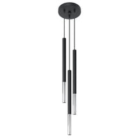 Sollux Lighting black chrome led pendant MOZAICA - E27 socket, 104mm length, 220-240V AC