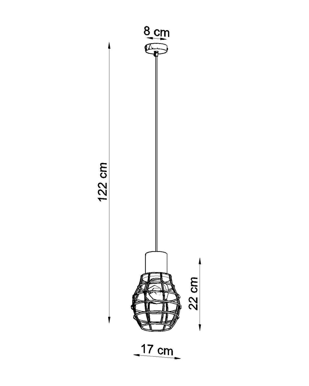 sollux lighting hanglamp RIDA LED lamp 220-240V AC IP20