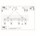 Sollux Lighting LED plafondspot 4x GU10 220-240V mat goud