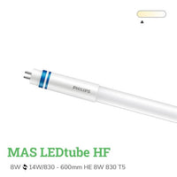 Philips LED T5 Master hohe Effizienz 8W 1050 Lumen 865 Tageslicht 55cm ersetzt 14W - 3000K