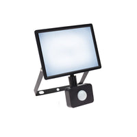 Spectrum NOCTIS LUX 3 LED Strahler 30W 6000K 230V IP44 Schwarz mit PIR-Sensor für Außenbeleuchtung