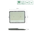 Spectrum LED floodlight 100W 4000K 8300 lumens 230V IP65 IK08 85° beam Gray housing outdoor lighting