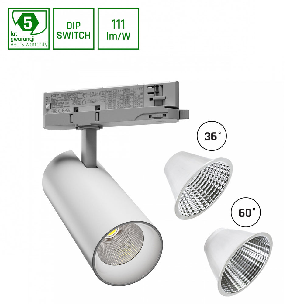 Spectrum Andromeda LED ra>90 3000 Lumen 3000K 15-27W warmweiß IP20 weißes Design 36-60 Grad Strahlwinkel 2 Jahre Garantie