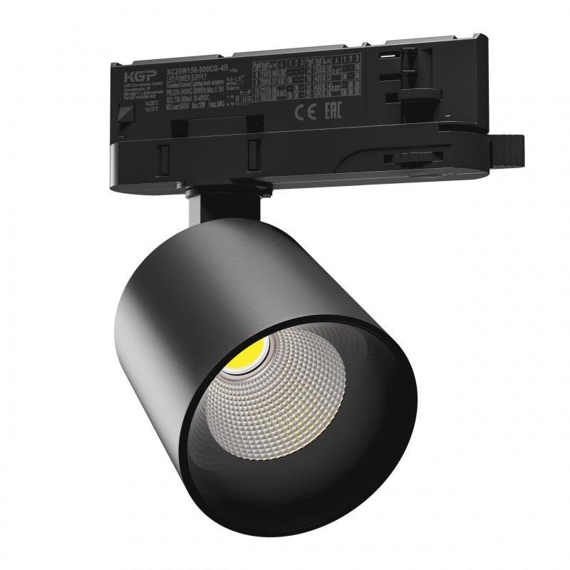 Spectrum Artemida mini LED-Spot 6,5-20W 4000K schwarz mit CRI &gt;90 und verstellbarem Winkel 36-60º IP20 Innengebrauch