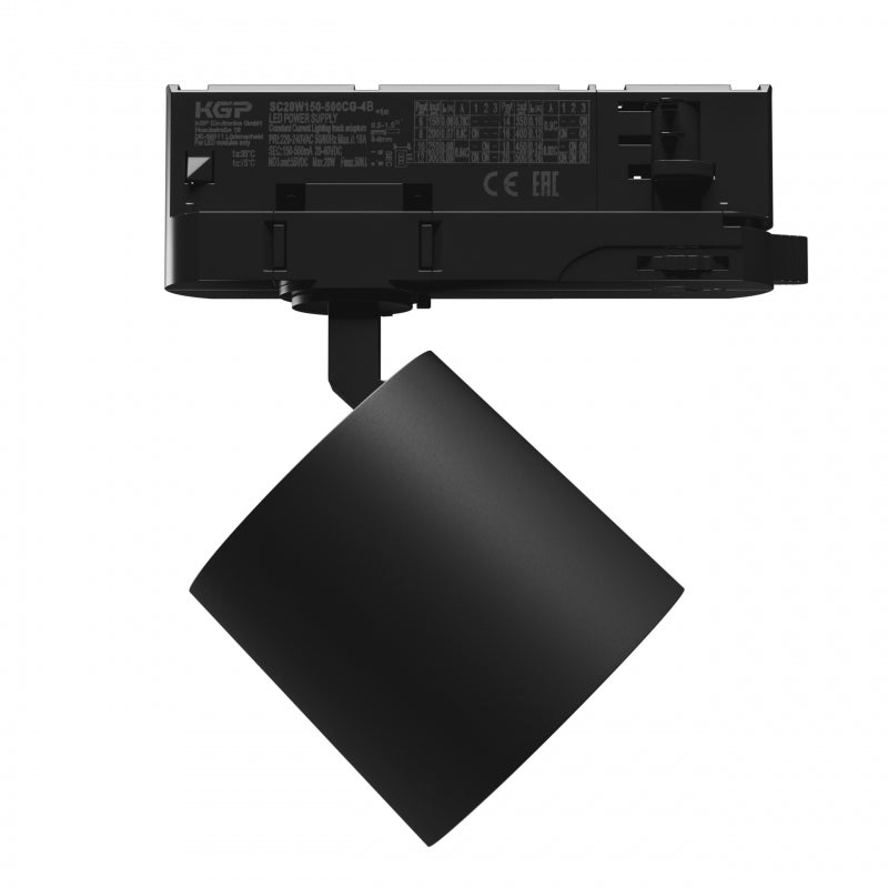 Spectrum Artemida mini LED-Spot 6,5-20W 4000K schwarz mit CRI &gt;90 und verstellbarem Winkel 36-60º IP20 Innengebrauch
