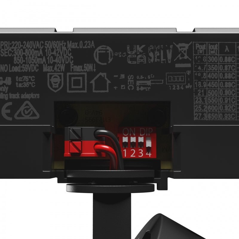 Spectrum Artemida Maxi LED schwarz, 4000K, 4500 Lumen, CRI &gt;90, 42W, anpassbare Leistung, IP20, 3-Phasen-Schienenmontage