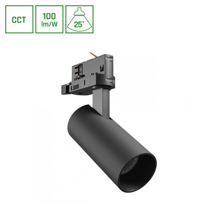 Spectrum Andromeda Prime Strahler 8W 6000K 800 Lumen 25° schwarz IP20 CCT Beleuchtung