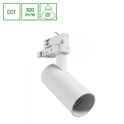 Spectrum Andromeda Prime Strahler 3F 8W 230V weiß | cct 6000K | 800 Lumen | ip20 | 25° Abstrahlwinkel | CRI 80