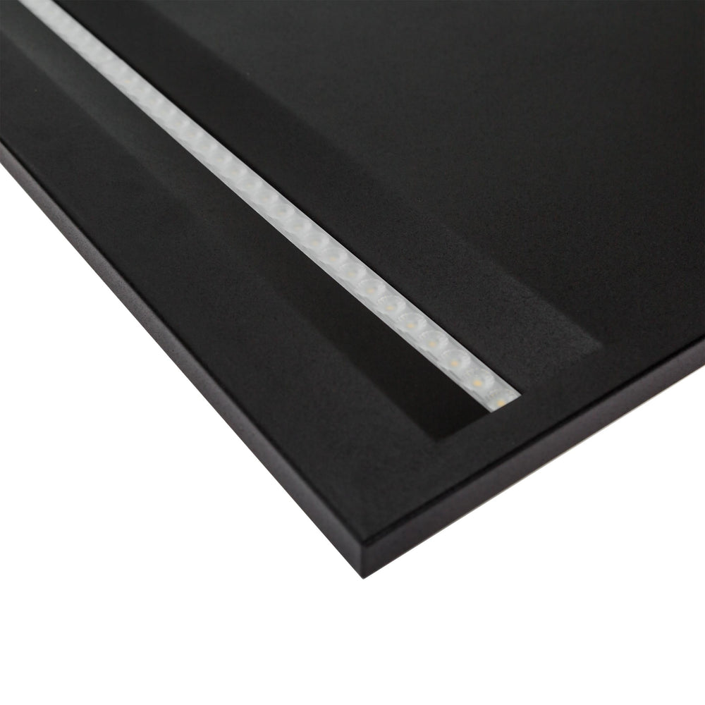 Spectrum Algine Line LED-Deckenpaneel schwarz 600x600mm 44W 4000K 5700 Lumen IP20 nicht dimmbar