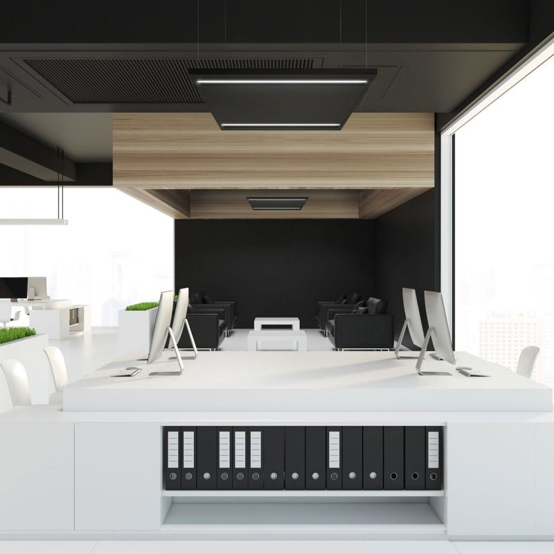 Spectrum Algine Line LED-Deckenpaneel schwarz 600x600mm 44W 4000K 5700 Lumen IP20 nicht dimmbar