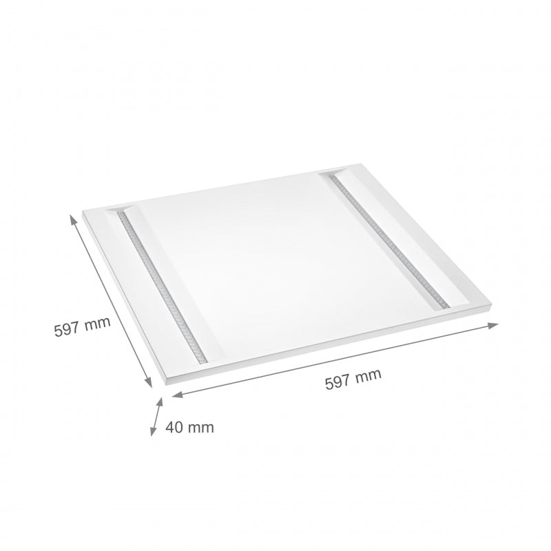 Spectrum Algine Line LED 230V Panel 44W 5700 Lumen 4000K 600x600mm IP20 Farbe Weiß für Bürobeleuchtung