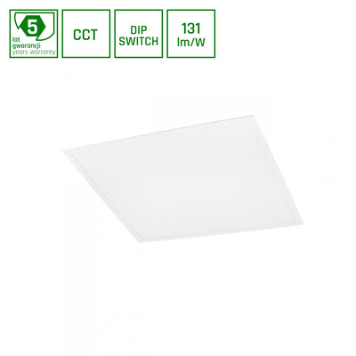 Spectrum algin LED-Panel Backlight CCT 6000K 600x600mm weiß, 48W mit einem Lichtstrom von 6300 für Büro und Zuhause