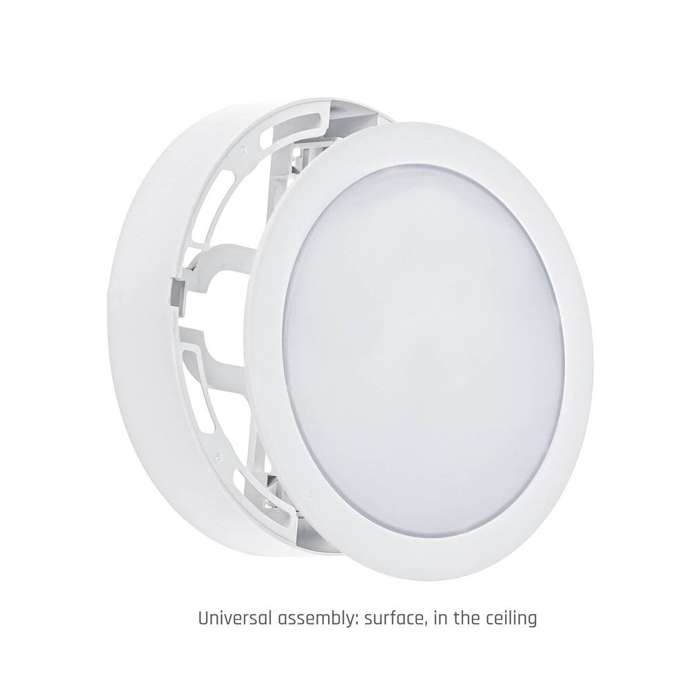 Spectrum ALGINE 2in1 LED downlight 12W 1200 lumens 4000K 230V IP20 round surface or recessed White