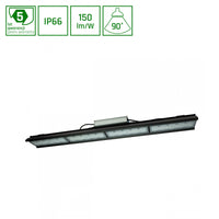 Spectrum Halls Line LED pendant lamp 200W black, 4000K, 30000 lumens, dimmable, IP66, 90° angle, industrial lighting