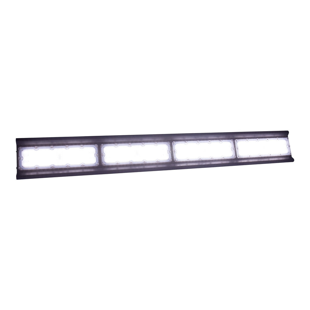 Spectrum Halls Line LED pendant lamp 200W black, 4000K, 30000 lumens, dimmable, IP66, 90° angle, industrial lighting