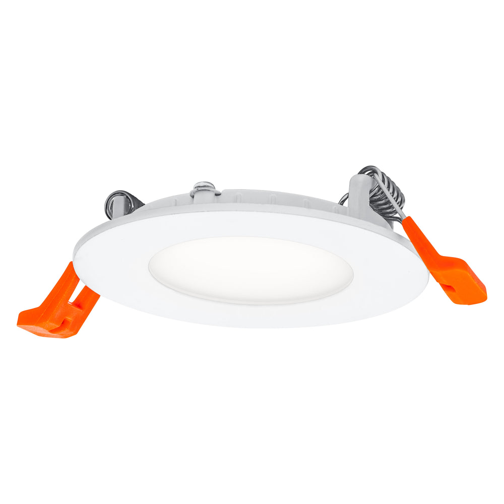 Slim LED downlight 4.5W 4000K 240 lumens 110° recess mount White 85mm cutout 72mm cool white