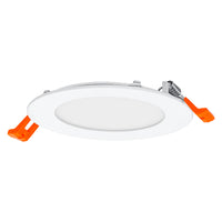 Slim LED Downlight 8W 550 lumens 3000K Warm White 110° Recessed Round Cut-Out 105mm White Finish
