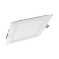 Slim LED Downlight SQ210 18W 1530 lumens 3000K Warm White, 120D square design for modern ceilings