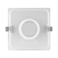 Slim Square LED Downlight 18W 1530 lumens 4000K Cool White 120D for ceilings