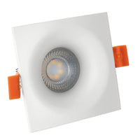 Spectrum Fiale V GU10 square white LED recessed spotlight - 250V, aluminum, IP20, GU10 socket, 17000h lifespan