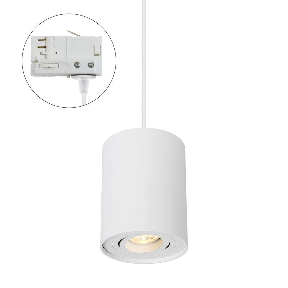 Spectrum CHLOE GU10 weiß 3-Phasen-Schiene, verstellbar, IP20 Aluminiumgehäuse 250V, Innengebrauch 93x124 mm