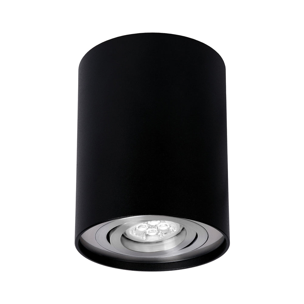 Verstellbarer LED-Spot GU10 schwarz/silber, IP20, von Spectrum, Aluminiumgehäuse, 250V, für Innenanwendungen