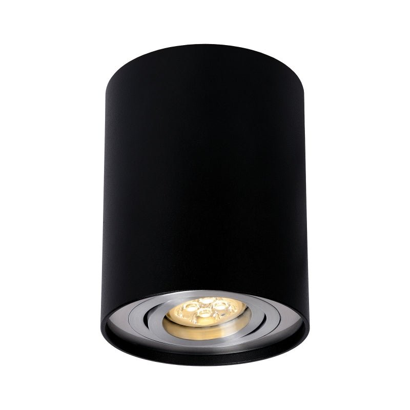 Verstellbarer LED-Spot GU10 schwarz/silber, IP20, von Spectrum, Aluminiumgehäuse, 250V, für Innenanwendungen