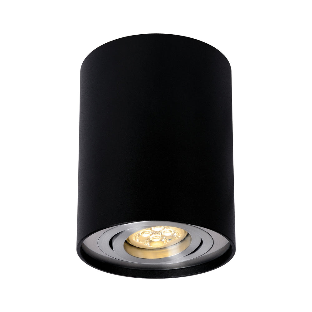 Verstellbarer LED-Spot GU10 schwarz/silber, IP20, von Spectrum, Aluminiumgehäuse, 250V, für Innenanwendungen