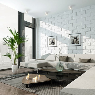 Spectrum CHLOE GU10 quadratische verstellbare Spot weiß, IP20, ideal für den Innenbereich mit Aluminiumgehäuse