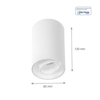 Spectrum Chloe Spot GU10 Weiß verstellbar IP20 - ideal für Innenbeleuchtung - energiesparendes und nachhaltiges Design