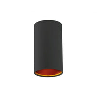 Spectrum Chloe GU10 Spot Schwarz Gold, IP20, Aluminiumgehäuse, nicht verstellbar, Innenbeleuchtung, 250V