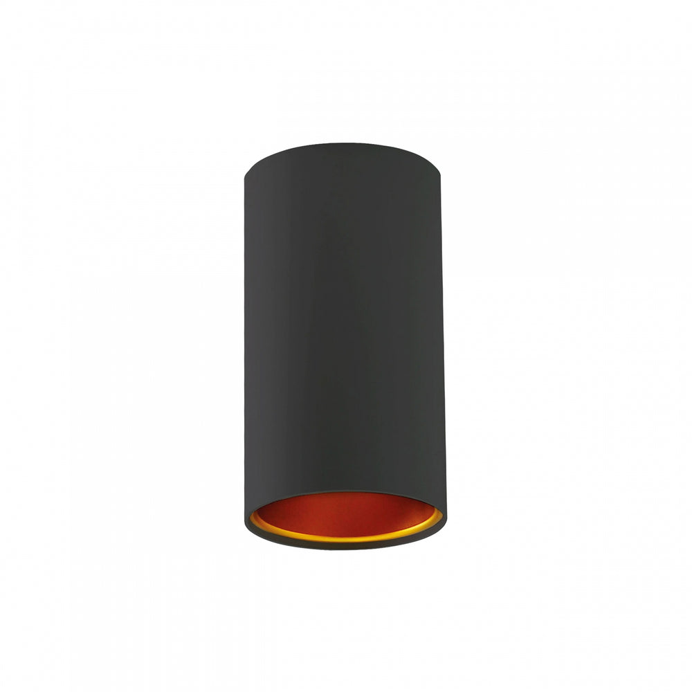 Spectrum Chloe GU10 Spot Schwarz Gold, IP20, Aluminiumgehäuse, nicht verstellbar, Innenbeleuchtung, 250V