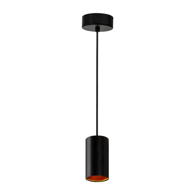 Spectrum LED GU10 Hängeleuchte schwarz mit Gold, IP20, 4000K, strapazierfähiges Aluminiumgehäuse, 250V, ideale Innenbeleuchtung