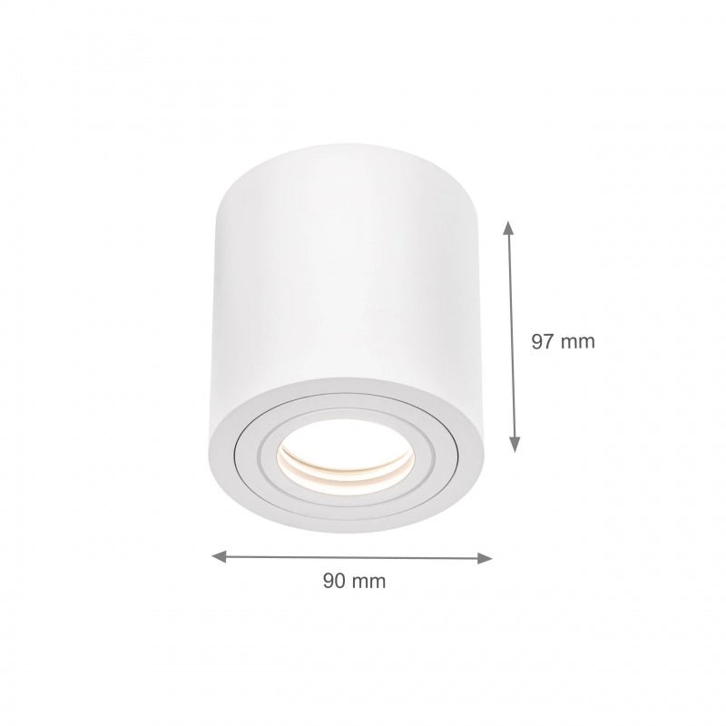 Chloe GU10 runde weiße LED-Spot von Spectrum mit IP65 für innen/außen, langlebige Beleuchtung, 17000 Stunden Lebensdauer