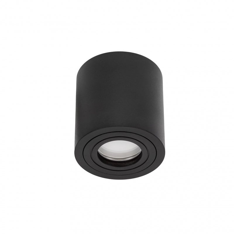 Spectrum CHLOE GU10 IP65 runder schwarzer LED-Spot für den Innenbereich, Aluminiumgehäuse, 250V, 17000 Lumen, Oberflächenmontage