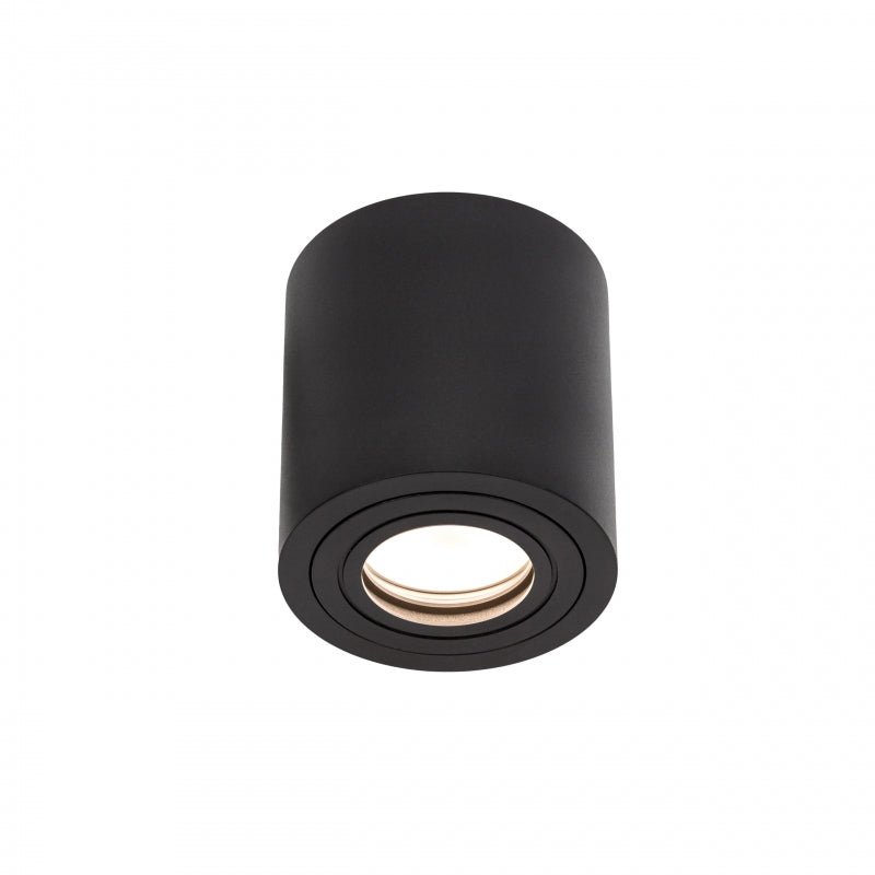 Spectrum CHLOE GU10 IP65 runder schwarzer LED-Spot für den Innenbereich, Aluminiumgehäuse, 250V, 17000 Lumen, Oberflächenmontage