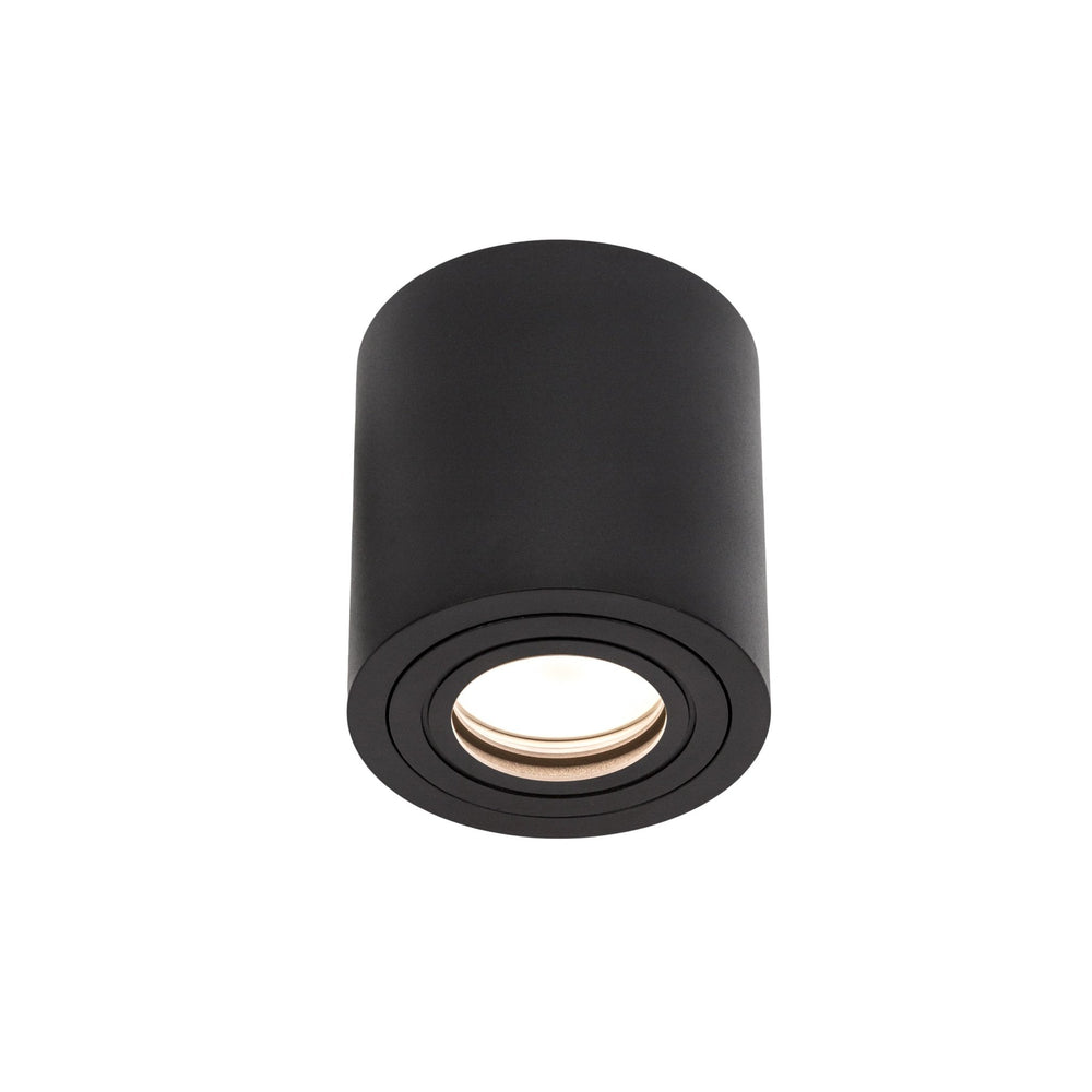 Spectrum CHLOE GU10 IP65 runder schwarzer LED-Spot für den Innenbereich, Aluminiumgehäuse, 250V, 17000 Lumen, Oberflächenmontage
