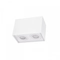 Spectrum verstellbarer GU10-Spot rechteckig weiß, IP20 innen, Aluminiumgehäuse, 250V, 17000h Lebensdauer