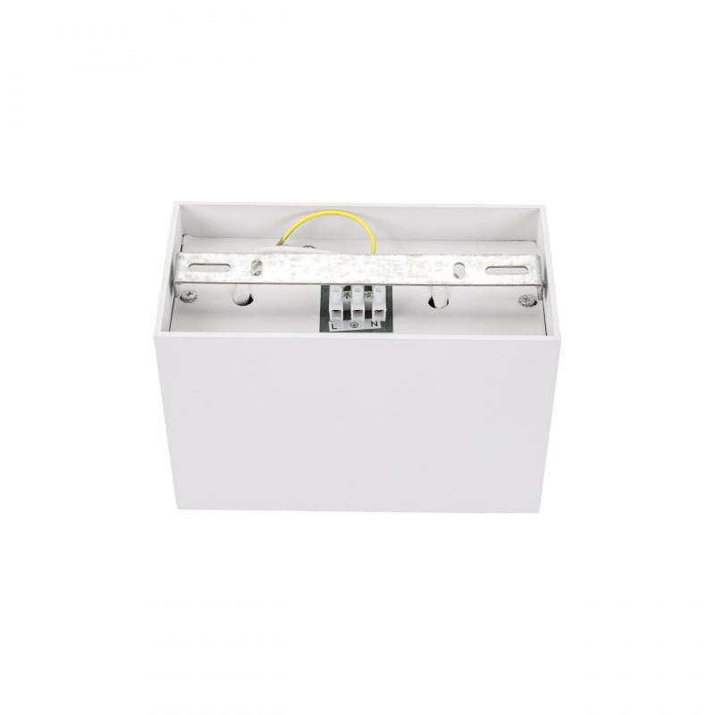 Spectrum verstellbarer GU10-Spot rechteckig weiß, IP20 innen, Aluminiumgehäuse, 250V, 17000h Lebensdauer