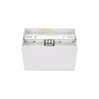 Spectrum verstellbarer GU10-Spot rechteckig weiß, IP20 innen, Aluminiumgehäuse, 250V, 17000h Lebensdauer