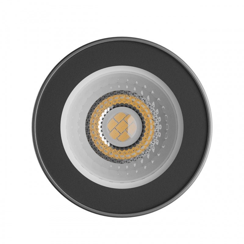 Spectrum CHLOE GU10 250V IP44 schwarze LED-Downlight, 70x90mm, Alugehäuse, wasserdicht, Innenbereich, einfache Installation