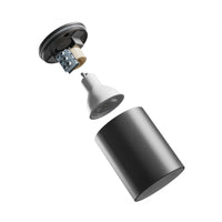 Spectrum CHLOE GU10 250V IP44 schwarze LED-Downlight, 70x90mm, Alugehäuse, wasserdicht, Innenbereich, einfache Installation