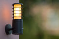 Lucide solide Außenwandleuchte Ø9cm E27 IP54 anthrazit LED