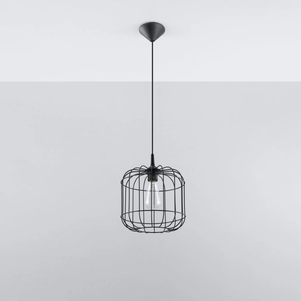Sollux Lighting CELTA Hängeleuchte Schwarz, Aluminium, IP20, 220-240V, max 50W LED, CE RoHS