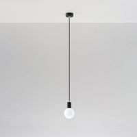 Sollux Lighting Edison Hängelampe Schwarz, LED kompatibel, Aluminium mattgold Messingoptik, 220-240V, IP20, CE RoHS